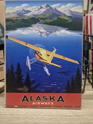 Wooden decorative sign Alastair Airways like new