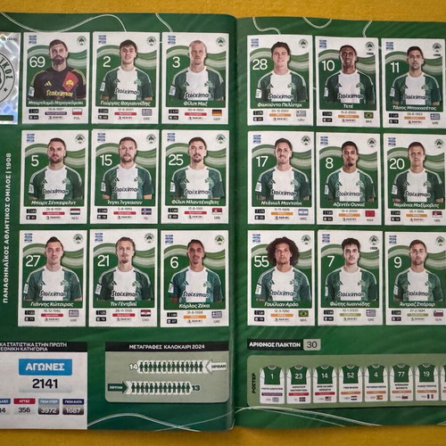 Panini Super League 2024-25 Sticker Collection like new