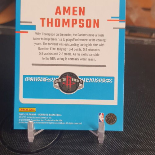 Panini Donruss NBA 2023-24 Amen Thompson Green Laser RC like new