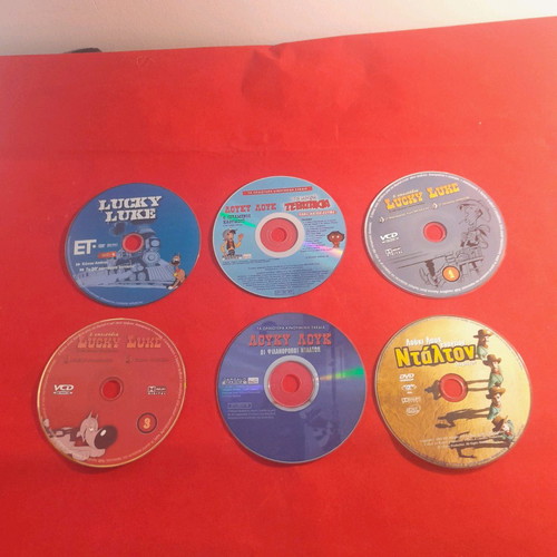 Lucky Luke DVD Series 2 used, 6 animated DVDs and one movie