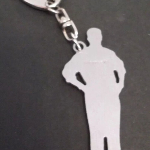 Vintage Microsoft keychain silver color, like new, 10 cm