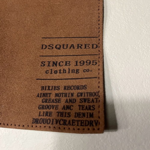 Dsquared patch used for clothing