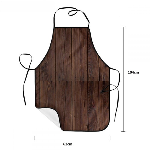 Cooking apron new waterproof with wood design 104x62cm