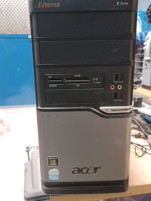 Acer mid tower computer case like new with dvd-rw and card reader