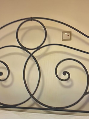 Bedroom furniture set used, solid wood and wrought iron classic style