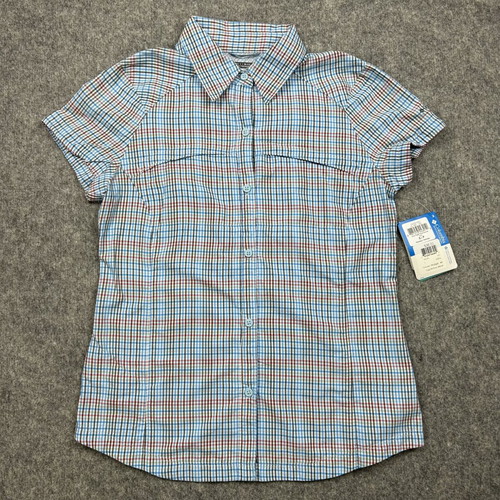 Columbia Silver Ridge Multi Plaid Women's Shirt new, Omni-Shade Omni-Wick, blue