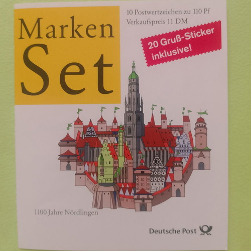 German stamps 1998 first day cover Bonn, pack of 10 mint
