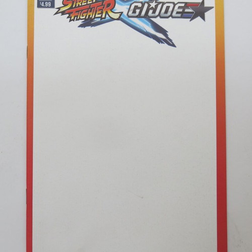 Street Fighter/G.I.Joe Blank Sketch Cover Variant 2016 like new, English