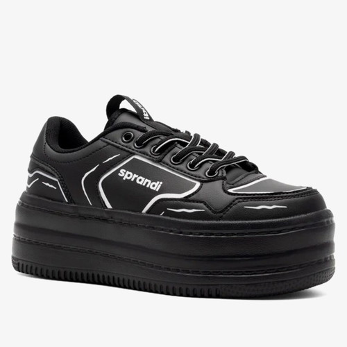 Platform sneakers Sprandi new, size 39, black and white