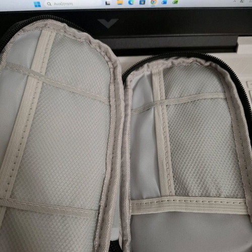 Double Storage Case with 2 Separate Zippers New