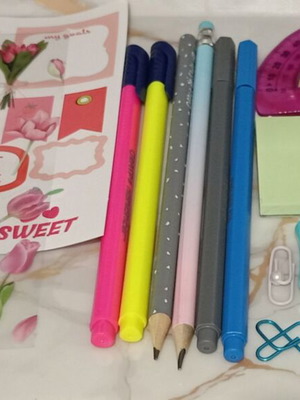 Stationery items like new, set