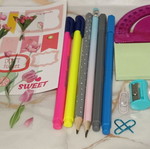 Stationery items like new, set