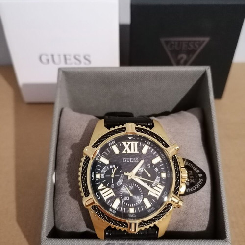 Guess Apex GW0053G3 men's watch new, gold stainless steel