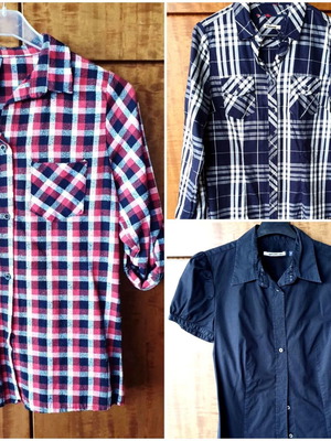 Women's shirts used, size Small, pack of 3 pieces