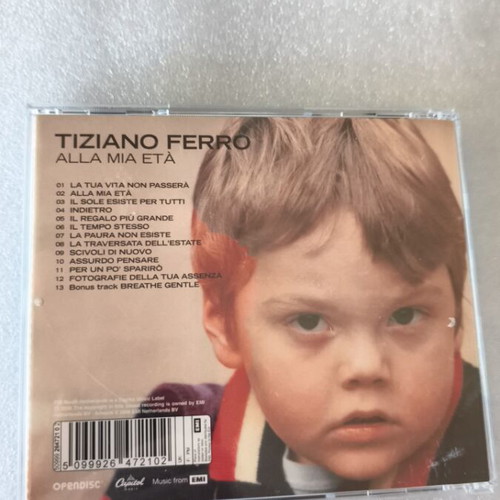 Alla Mia Eta Tiziano Ferro CD like new, Latin