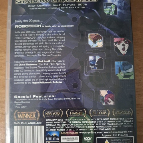 Robotech The Shadow Chronicles DVD like new with subtitles