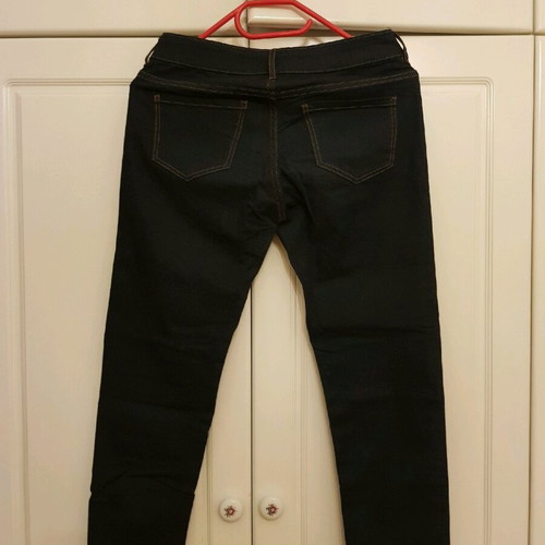 Jeans used, black and dark blue straight leg, size S
