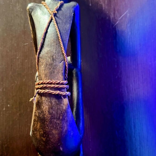 Handmade African Ebony Wood Figurine like new