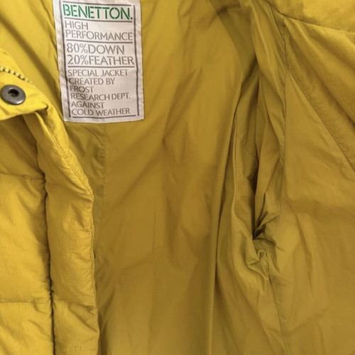Benetton jacket like new, green, down-filled