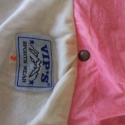 Vintage jacket used, pink-gray, size small