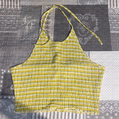 Attrattivo halter top new, size S, yellow