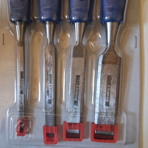 Budget Wood Chisels Set 4 pcs 6–24 mm new