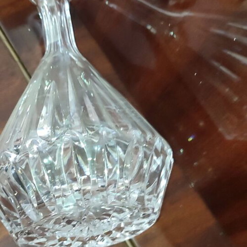 Wedding carafe like new, crystal with vintage crystal stopper