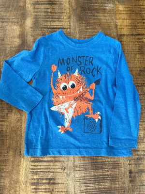 Primark μπλούζα μακρυμάνικη Monster of Rock, μέγεθος 104