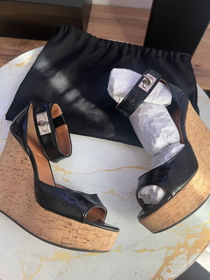 Givenchy platform sandals, black