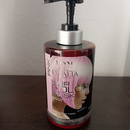 Hair color mask pink, like new, minimal quantity missing