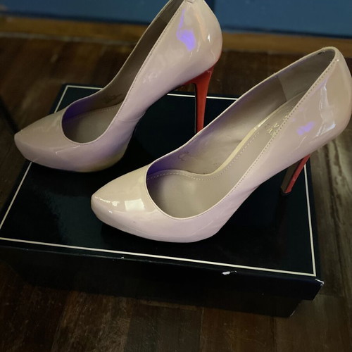 Vince Camuto high heels size 38.5 used, beige and pink