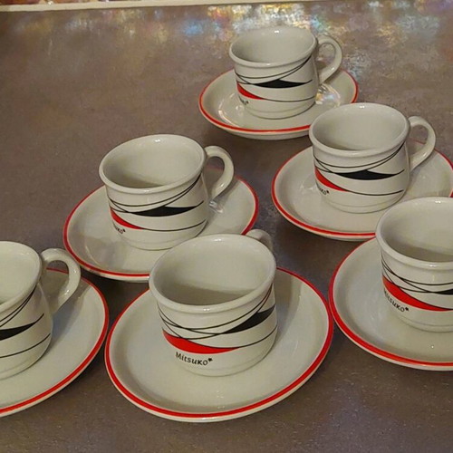 Coffee cups like new, German porcelain NIDA