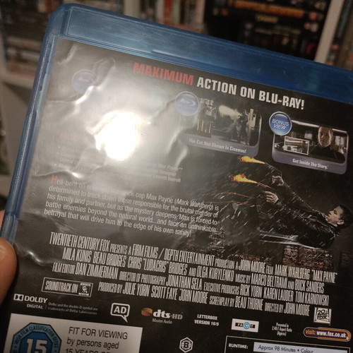 Max Payne Blu-Ray like new, action crime