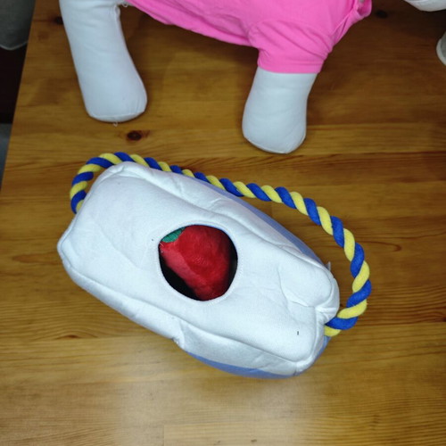 Banana Boat Dog Toy Set with Crinkle Papers and Squeakers, New