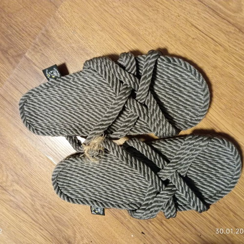 Nomadic State Of Mind slippers new, gray, size 38