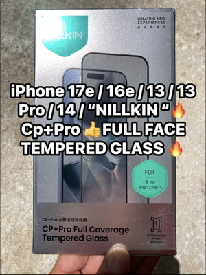 Nillkin CP+Pro Full Face Tempered Glass Screen Protector for iPhone 17e/16e/13/13 Pro/14 new