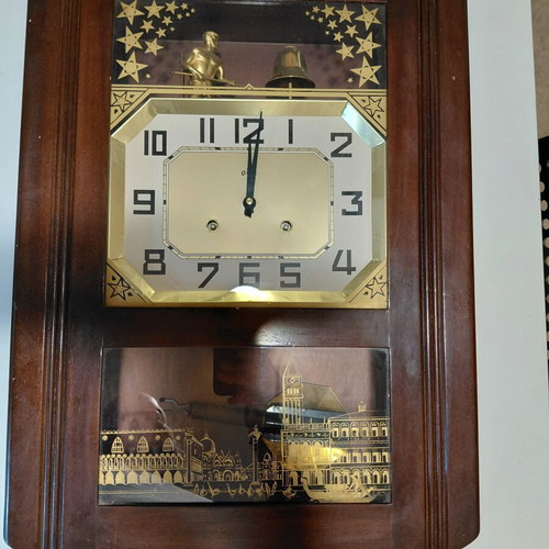 ODO pendulum wall clock used, analog, made in France