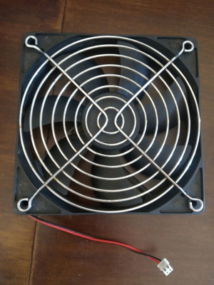 Computer fan used 1350 rpm 120 mm with grill