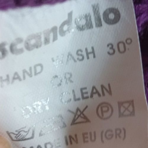 Scandalo knitted dress like new, purple, S/M