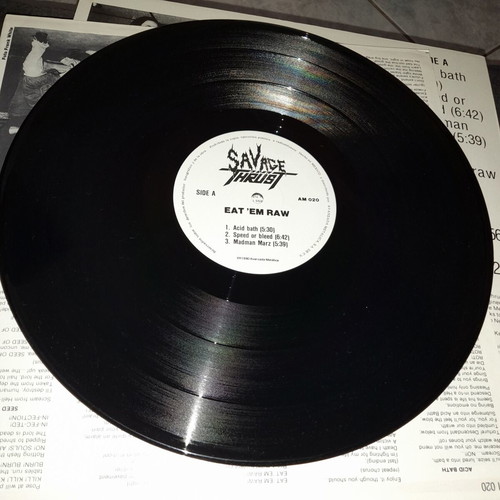 Savage Thrust Eat 'Em Raw LP like new, metal