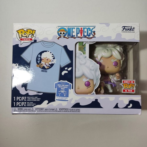 Funko Pop! One Piece Luffy Gear Five figure and T-shirt size L new