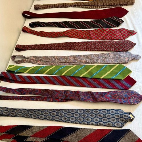 Vintage ties used, pack of 13, branded
