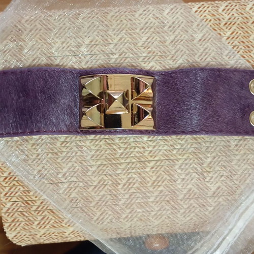 Purple cuff bracelet like new with gold details