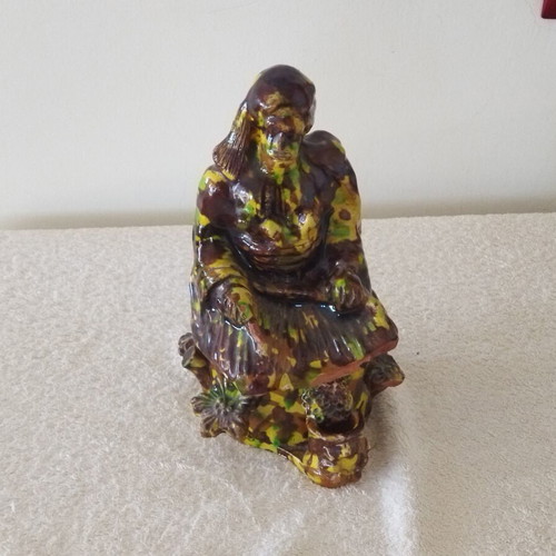 Ottoman Ceramic Tobacco Holder Soldier Figure vintage, used