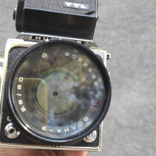 TTL Kiev88 camera in excellent condition with accessories and leather case
