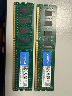Crucial DDR-3L 4GB like new, set of 2 modules