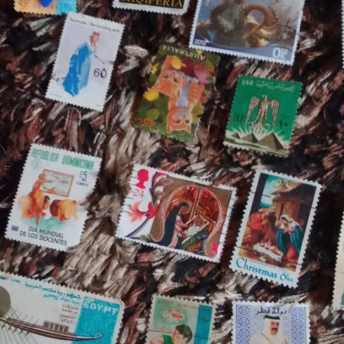 Collectible stamps like new, pack of 37 pieces