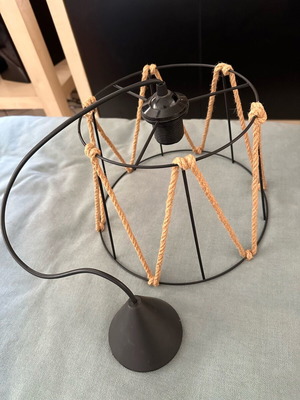Iron lamp with jute rope new