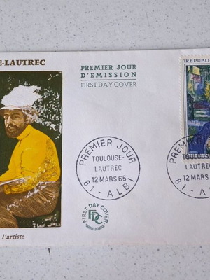 Γαλλία 1965 Toulouse-Lautrec Φάκελος Πρώτης Ημέρας καινούργιο