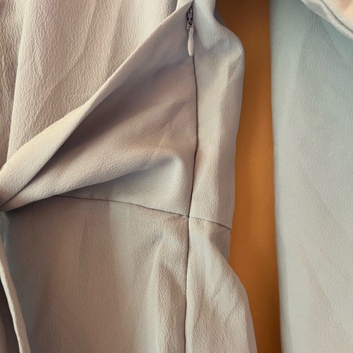 Light Blue Blouse with Belt and Wide Sleeves with Side Zipper like new